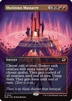 Mutinous Massacre (Borderless) (314) [Edge of Eternities] foil - Deck Out Gaming