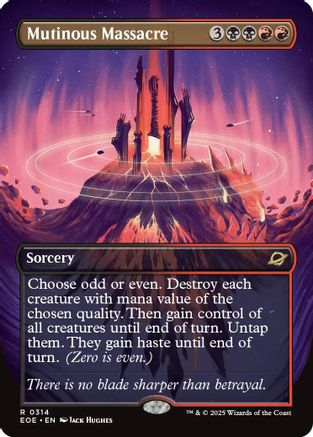 Mutinous Massacre (Borderless) (314) [Edge of Eternities] foil - Deck Out Gaming