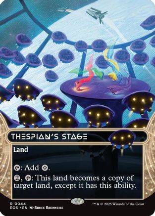 Thespian's Stage (0044) (Borderless) (44) [Edge of Eternities: Stellar Sights] foil - Deck Out Gaming
