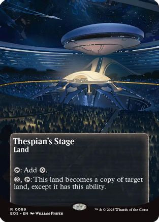 Thespian's Stage (0089) (Borderless) (89) [Edge of Eternities: Stellar Sights] foil - Deck Out Gaming