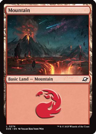 Mountain (0274) (274) [Edge of Eternities] foil - Deck Out Gaming