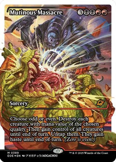 Mutinous Massacre (Showcase) (Fracture Foil) (389) [Edge of Eternities] foil - Deck Out Gaming
