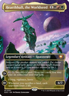 Hearthhull, the Worldseed (Borderless) (1) [Commander: Edge of Eternities] foil - Deck Out Gaming