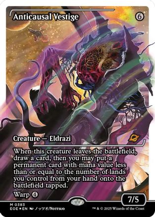 Anticausal Vestige (Showcase) (Fracture Foil) (383) [Edge of Eternities] foil - Deck Out Gaming