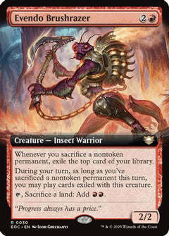 Evendo Brushrazer (Extended Art) (30) [Commander: Edge of Eternities] - Deck Out Gaming