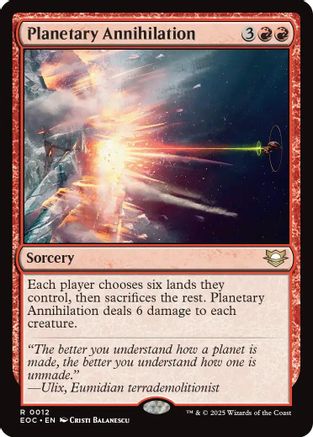Planetary Annihilation (12) [Commander: Edge of Eternities] - Deck Out Gaming