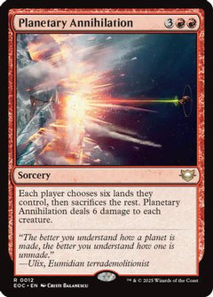 Planetary Annihilation (12) [Commander: Edge of Eternities] - Deck Out Gaming