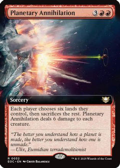 Planetary Annihilation (Extended Art) (32) [Commander: Edge of Eternities] - Deck Out Gaming