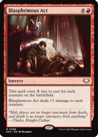 Blasphemous Act (86) [Commander: Edge of Eternities] - Deck Out Gaming