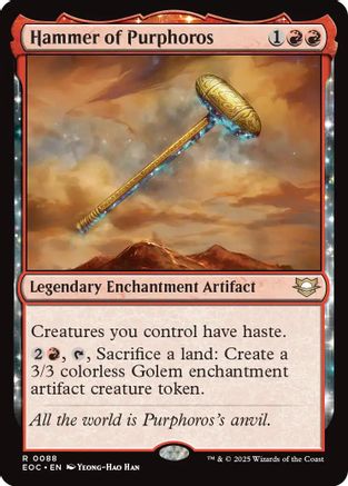 Hammer of Purphoros (88) [Commander: Edge of Eternities] - Deck Out Gaming