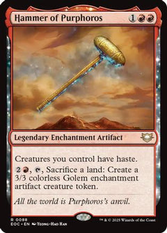Hammer of Purphoros (88) [Commander: Edge of Eternities] - Deck Out Gaming