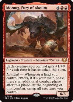 Moraug, Fury of Akoum (89) [Commander: Edge of Eternities] - Deck Out Gaming