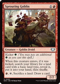 Sprouting Goblin (90) [Commander: Edge of Eternities] - Deck Out Gaming