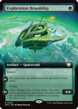 Exploration Broodship (Extended Art) (34) [Commander: Edge of Eternities] - Deck Out Gaming