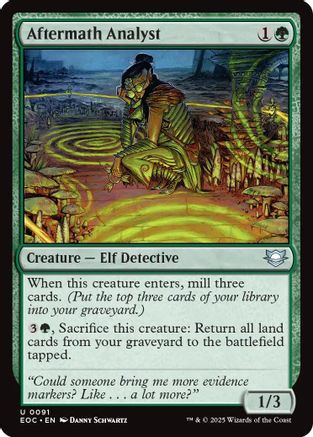 Aftermath Analyst (91) [Commander: Edge of Eternities] - Deck Out Gaming