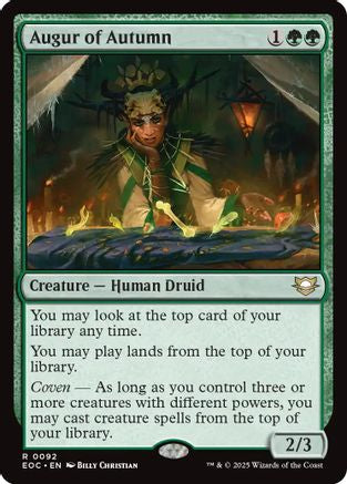 Augur of Autumn (92) [Commander: Edge of Eternities] - Deck Out Gaming