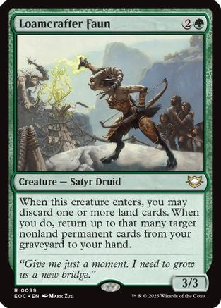 Loamcrafter Faun (99) [Commander: Edge of Eternities] - Deck Out Gaming