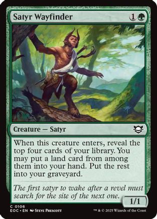Satyr Wayfinder (106) [Commander: Edge of Eternities] - Deck Out Gaming