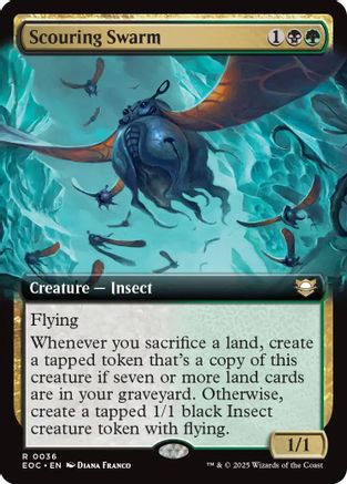 Scouring Swarm (Extended Art) (36) [Commander: Edge of Eternities] - Deck Out Gaming