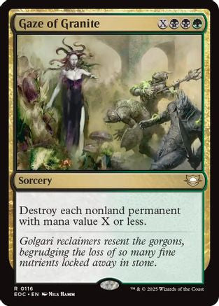 Gaze of Granite (116) [Commander: Edge of Eternities] - Deck Out Gaming