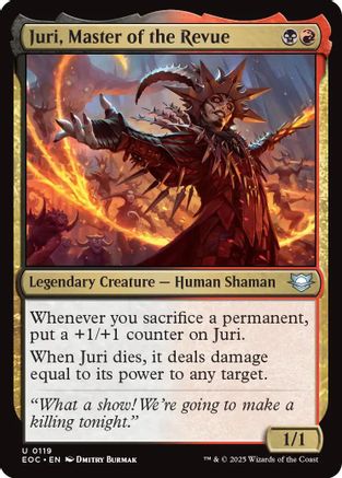 Juri, Master of the Revue (119) [Commander: Edge of Eternities] - Deck Out Gaming