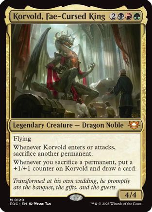 Korvold, Fae-Cursed King (120) [Commander: Edge of Eternities] - Deck Out Gaming