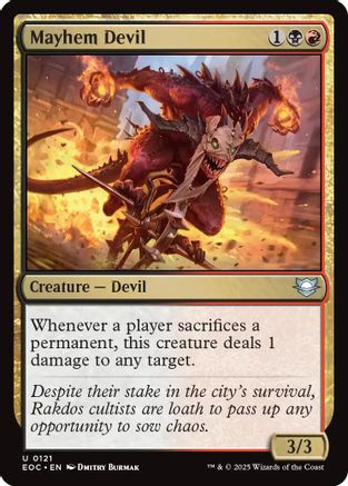 Mayhem Devil (121) [Commander: Edge of Eternities] - Deck Out Gaming