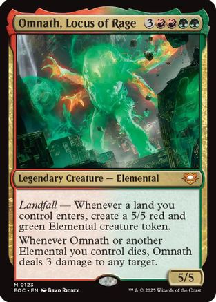 Omnath, Locus of Rage (123) [Commander: Edge of Eternities] - Deck Out Gaming