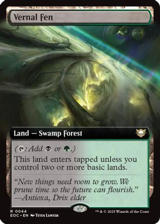 Vernal Fen (Extended Art) (44) [Commander: Edge of Eternities] - Deck Out Gaming