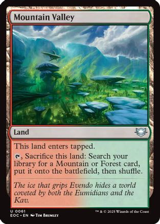 Mountain Valley (61) [Commander: Edge of Eternities] - Deck Out Gaming