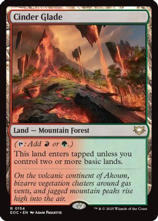 Cinder Glade (154) [Commander: Edge of Eternities] - Deck Out Gaming