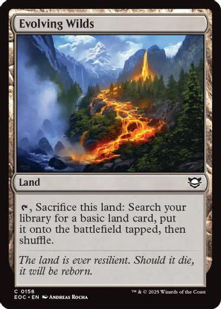 Evolving Wilds (158) [Commander: Edge of Eternities] - Deck Out Gaming