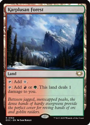 Karplusan Forest (164) [Commander: Edge of Eternities] - Deck Out Gaming