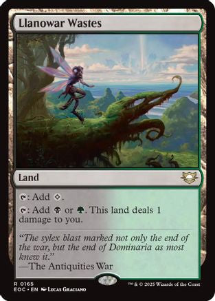 Llanowar Wastes (165) [Commander: Edge of Eternities] - Deck Out Gaming