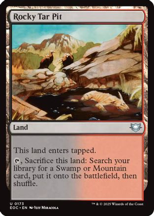 Rocky Tar Pit (173) [Commander: Edge of Eternities] - Deck Out Gaming