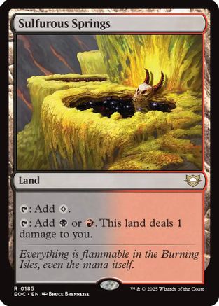 Sulfurous Springs (185) [Commander: Edge of Eternities] - Deck Out Gaming
