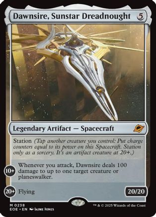 Dawnsire, Sunstar Dreadnought (238) [Edge of Eternities] foil - Deck Out Gaming