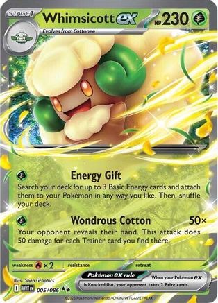 Whimsicott ex (5) [SV: White Flare] Holofoil - Deck Out Gaming