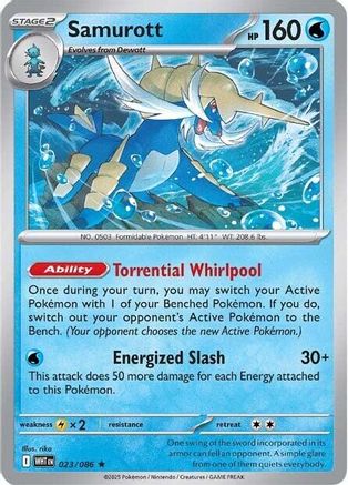 Samurott (23) [SV: White Flare] Holofoil - Deck Out Gaming
