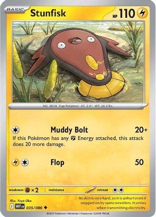 Stunfisk (35) [SV: White Flare] Reverse Holofoil - Deck Out Gaming