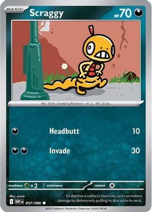 Scraggy (57) [SV: White Flare] - Deck Out Gaming