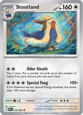 Stoutland (76) [SV: White Flare] Reverse Holofoil - Deck Out Gaming