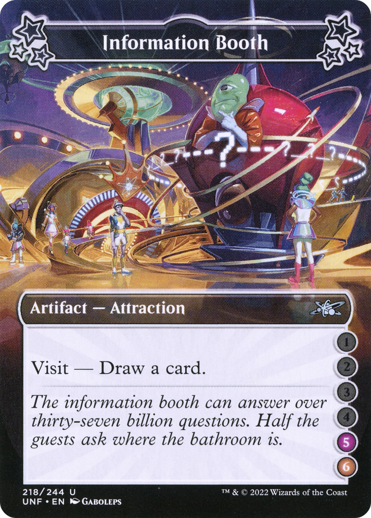 Information Booth (5-6) (218) [Unfinity] foil - Deck Out Gaming