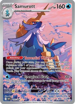 Samurott - 107/086 (107) [SV: White Flare] Holofoil - Deck Out Gaming