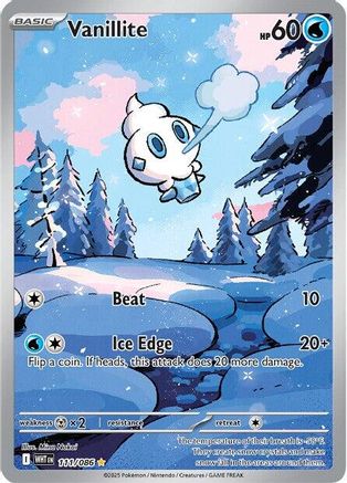 Vanillite - 111/086 (111) [SV: White Flare] Holofoil - Deck Out Gaming