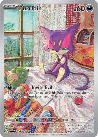 Purrloin - 136/086 (136) [SV: White Flare] Holofoil - Deck Out Gaming