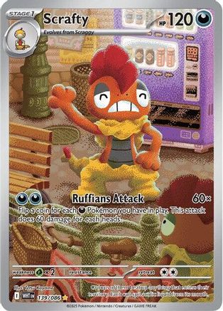 Scrafty - 139/086 (139) [SV: White Flare] Holofoil - Deck Out Gaming