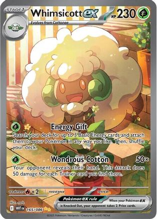Whimsicott ex - 165/086 (165) [SV: White Flare] Holofoil - Deck Out Gaming