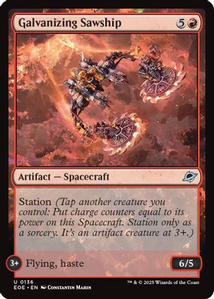 Galvanizing Sawship (136) [Edge of Eternities] - Deck Out Gaming