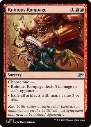 Ruinous Rampage (158) [Edge of Eternities] foil - Deck Out Gaming